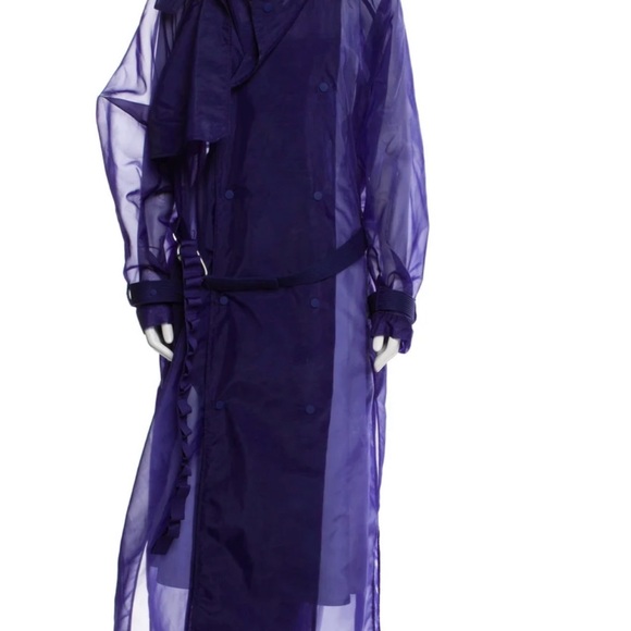 Stylish Sheer Purple Coat - Picture 1 of 1